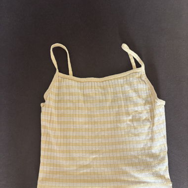 Top Giallo con Spalline Sottili