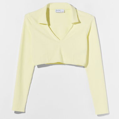Yellow top Bershka