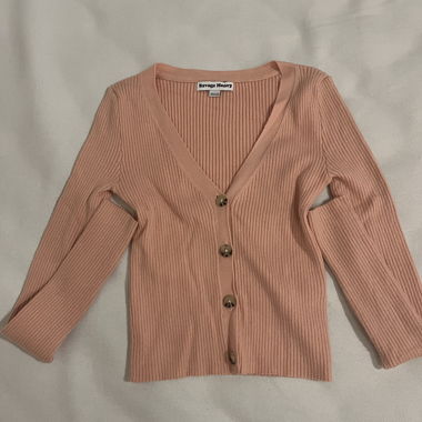 Strickjacke lachsfarben