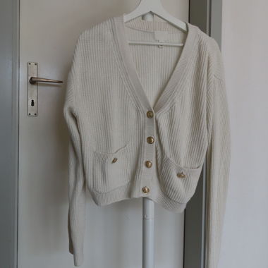 Cardigan in maglia bianco