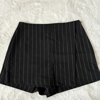 Black and white pinstripe skort From New Yorker