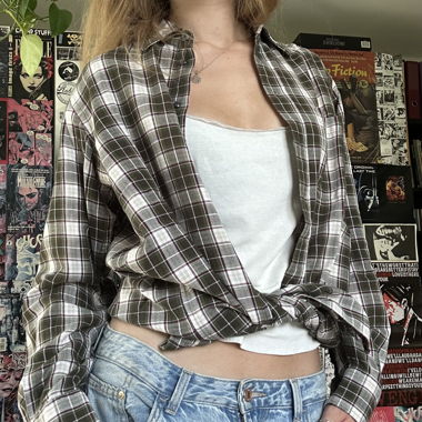plaid flannel grunge vibe