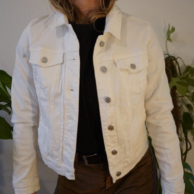 Veste jeans blanche