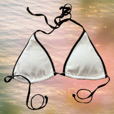 Top bikini bianco