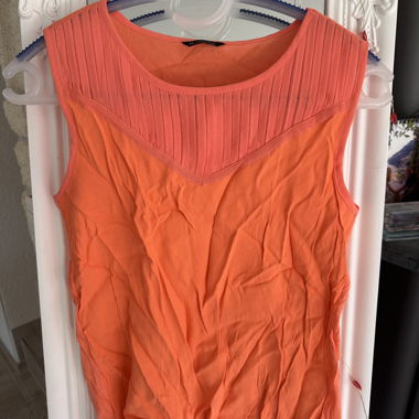 Massimo Dutti orange ärmelloses Top