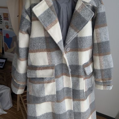 Cappotto a quadri NA-KD taglia 36