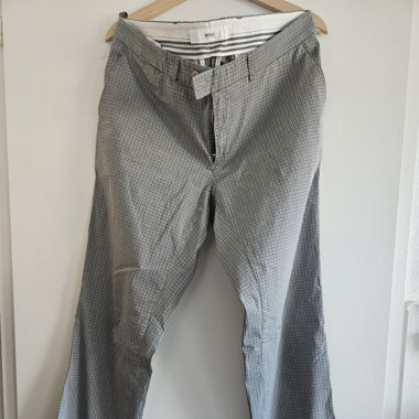 Brax Herren Sommerhose Blau Grau Kariert