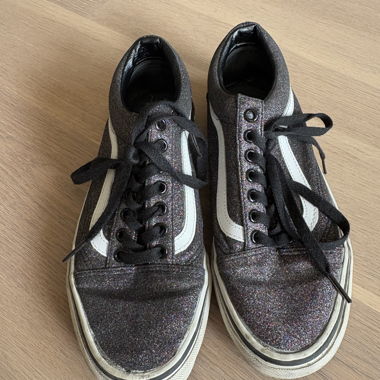 Glitter black Vans sneakers