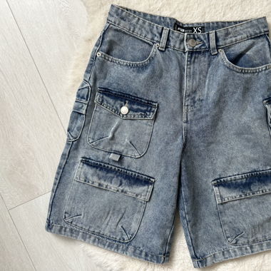 baggy cargo jeans shorts