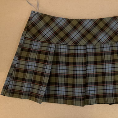 Dollskill honey mango tartan skirt 