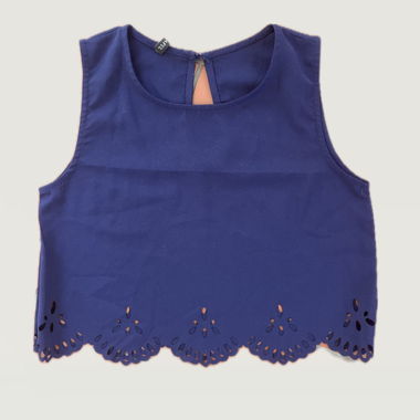 Blaue Damen-Topbluse
