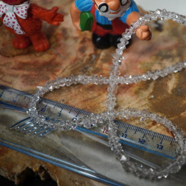Herkimmer Diamant  Kette    DOPPELENDER 