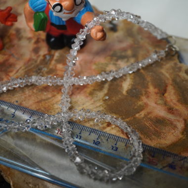 Herkimmer Diamant  Kette    DOPPELENDER 