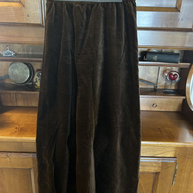 Brown Velvet Skirt