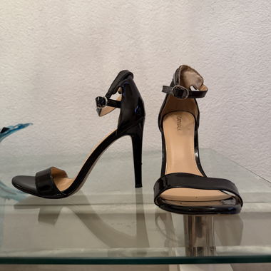 Black High-Heel Sandals