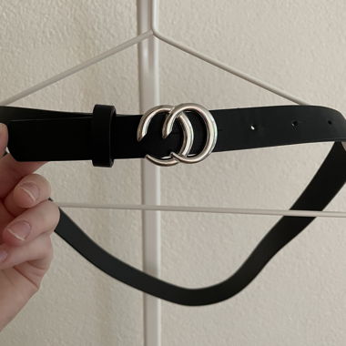 Black Belt with Ring Buckle