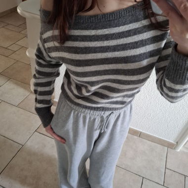 Subdued Striped Sweater
