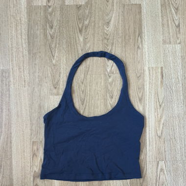Dark blue halter top