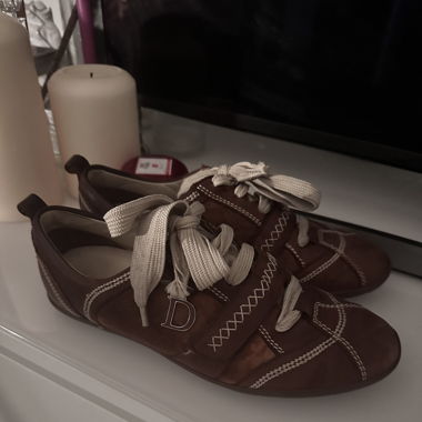 Christian Dior! Braune Lederschuhe 