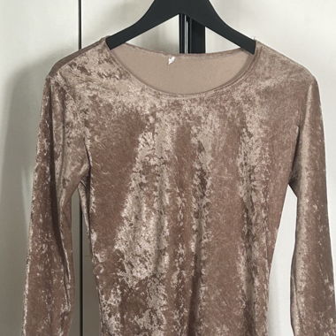 Pull velours doré