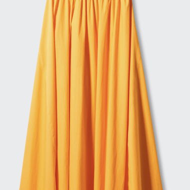 Orange Strapless Dress