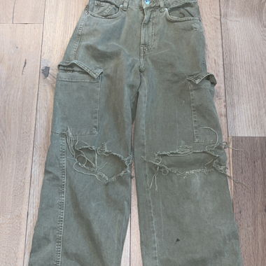 Olive Cargo Jeans EU 34