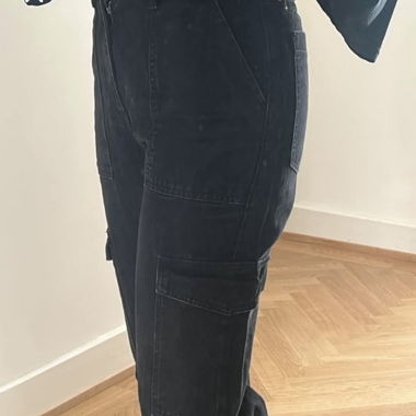 Jeans Noir Taille haute 