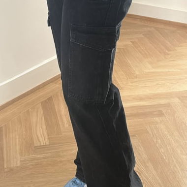 Jeans Noir Taille haute 