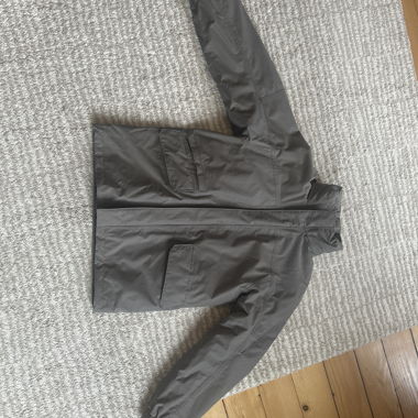 Dark grey jacket with removable fleece