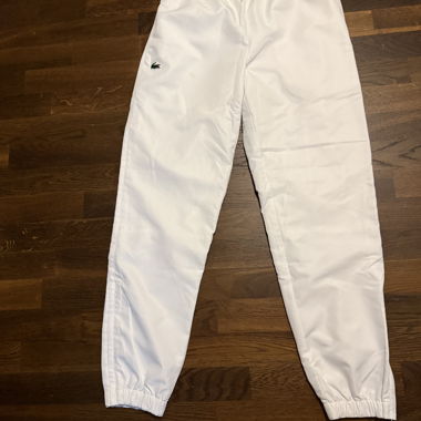 White Lacoste Tracksuit Bottoms