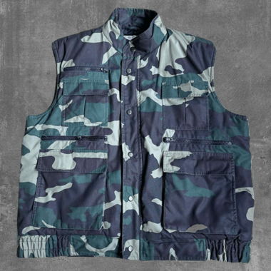 Giacca militare americana vintage camouflage - taglia L