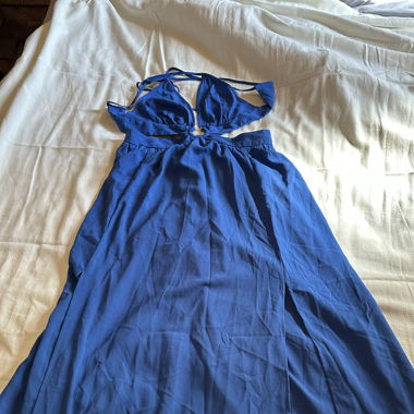 Blaues Sommerkleid