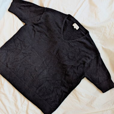 Maglione in cashmere nero XXL