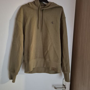 Hoodie Calvin Klein Jeans vert/khaki