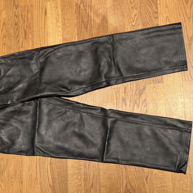 Black leather pants