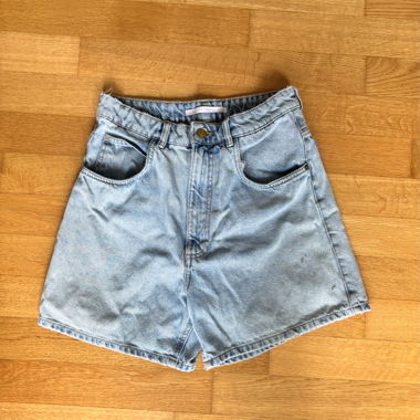 Shorts in denim blu chiaro