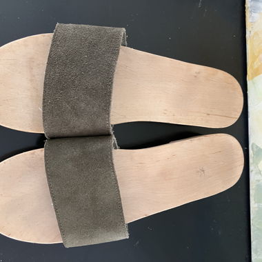 Holz-Sandalen / Holzclogs Gr. 38