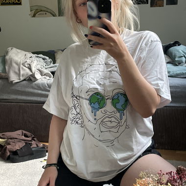 white nativ merch shirt