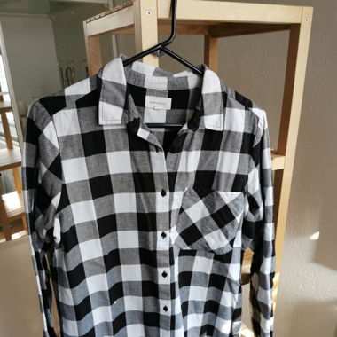 Karo-Kleid/ Long-Bluse