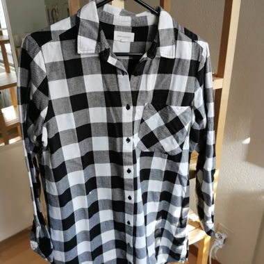 Karo-Kleid/ Long-Bluse