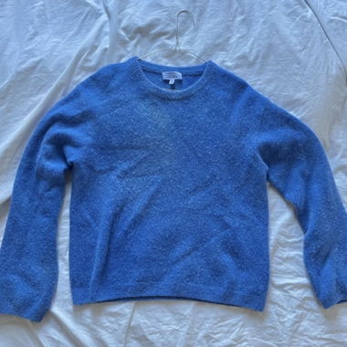 & OTHER STORIES designer blue wool Alpaca Sweater