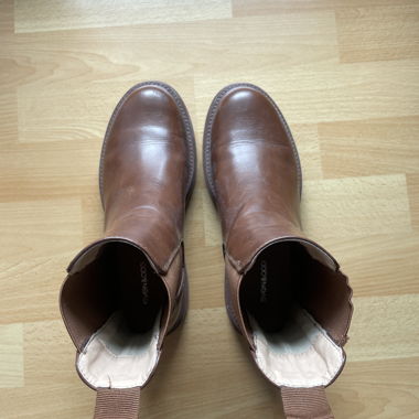 Stiefel Kunstleder braun
