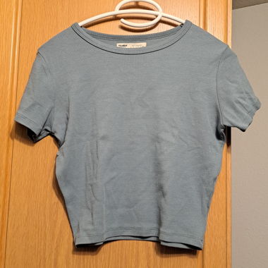 Blue crop top