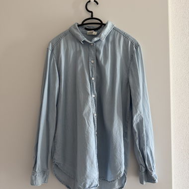 H&M L.O.G.G. Jeansbluse hellblau Gr. 40