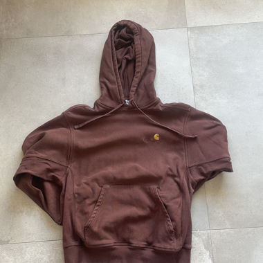 Felpa con cappuccio Carhartt marrone M