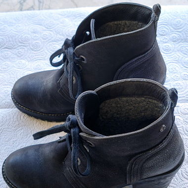 Leder Stifelette Gefüttert schwarz, 36 MARC Shoes