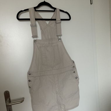 Beige Pinafore Dress
