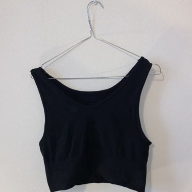 Crop-Top schwarz