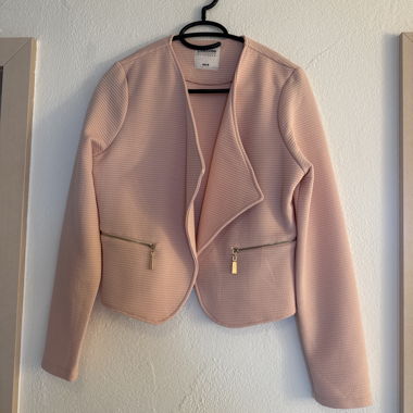 Rosa Damenjacke mit Reissverschluss