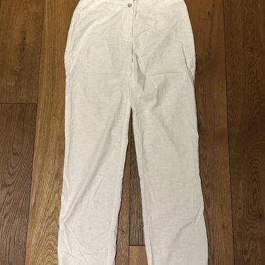 Weisse Leinenhose